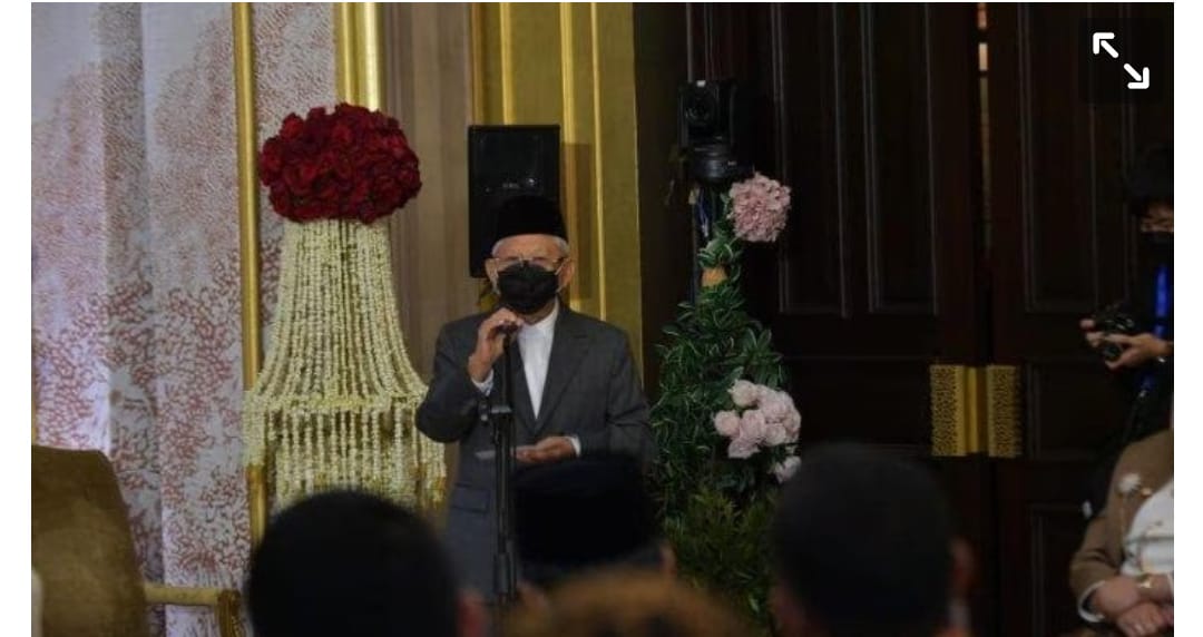 Tiga Nasihat Ma'ruf Amin di Pernikahan Putri Chairul Tanjung dan Guinandra Jatikusumo