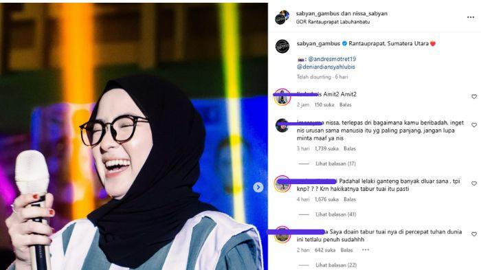 Instagram Nissa Sabyan Dirujak Netizen, Usai Nikah Diam-Diam dengan Ayus Sabyan Sejak Juli 2024