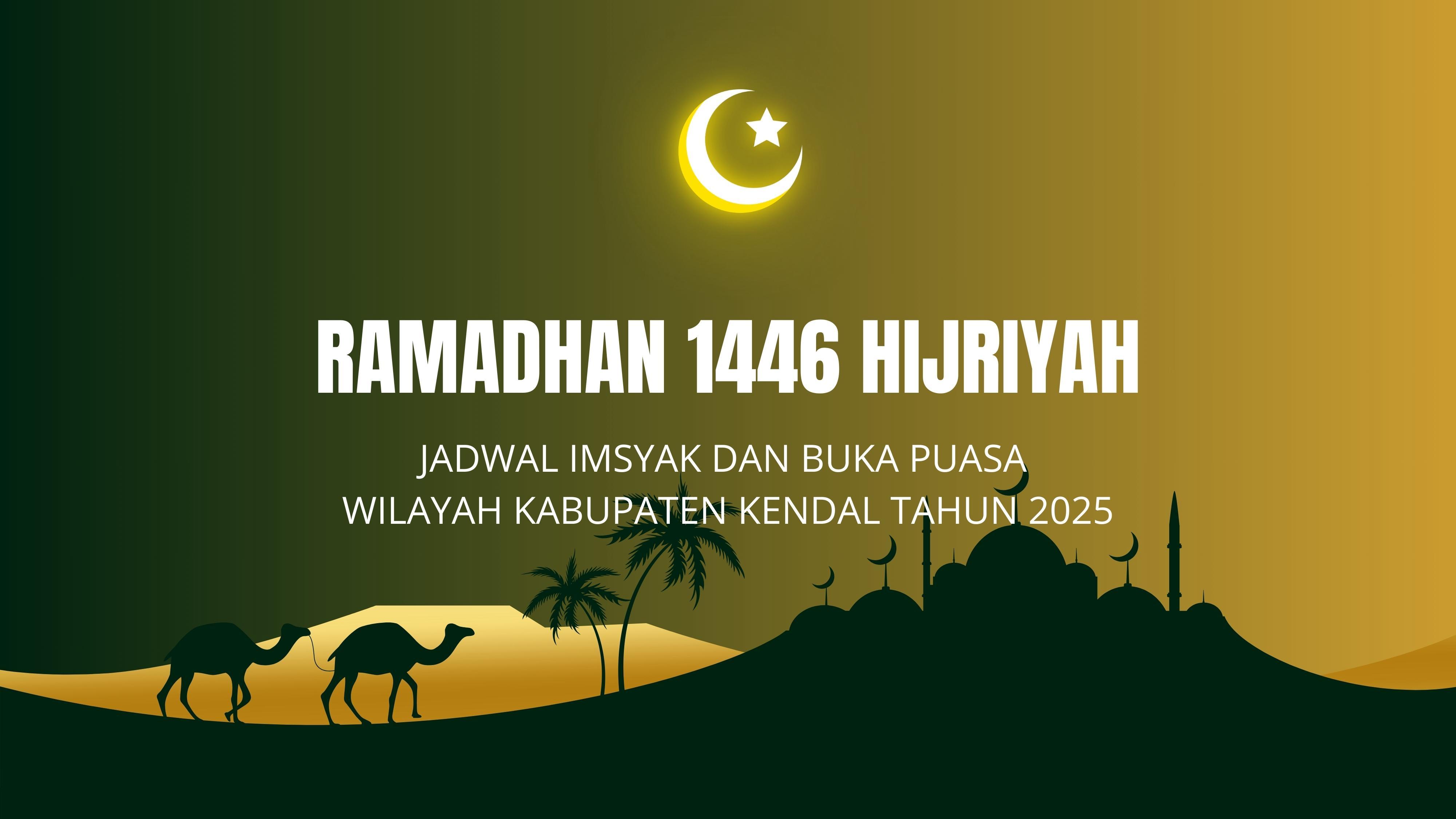 Jadwal Buka Puasa untuk Wilayah Kendal Jateng Hari Ini Rabu, Lengkap dengan Jadwal Imsak dan Subuh
