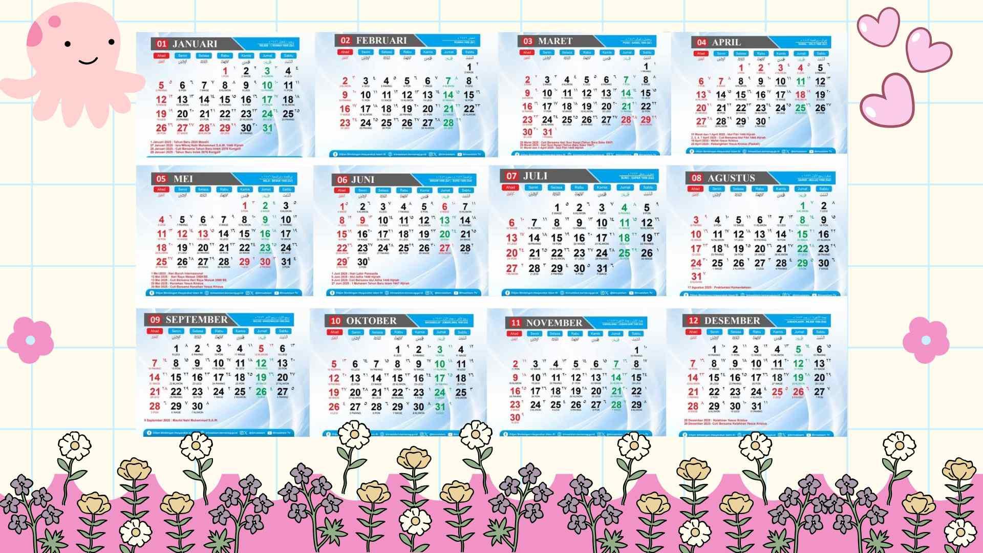 Kalender Weekend Kalender 2025: Daftar Long Weekend atau Libur Panjang Selama Satu Tahun ...
