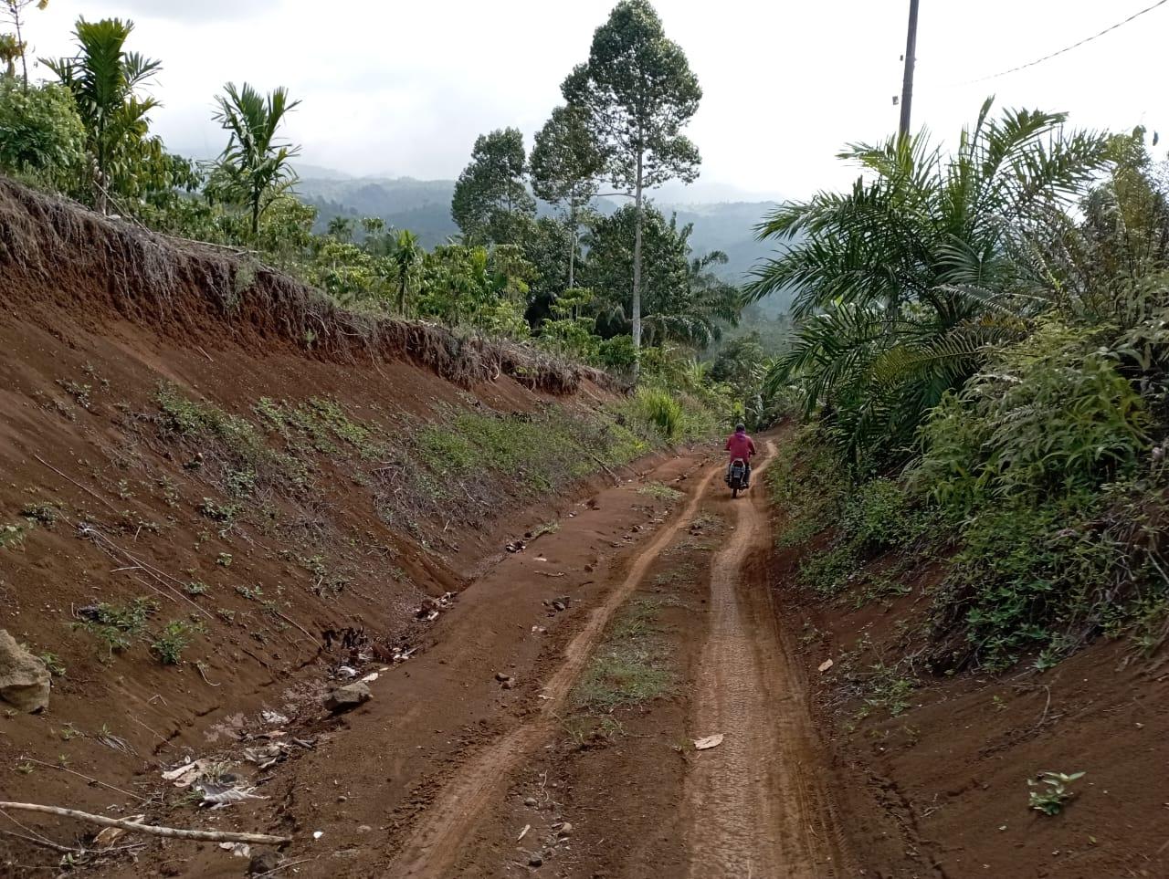 Jalan Desa Benuang Galing Kepahiang Belum Dibangun Sejak 1983, Warga Terisolir Setiap Hujan