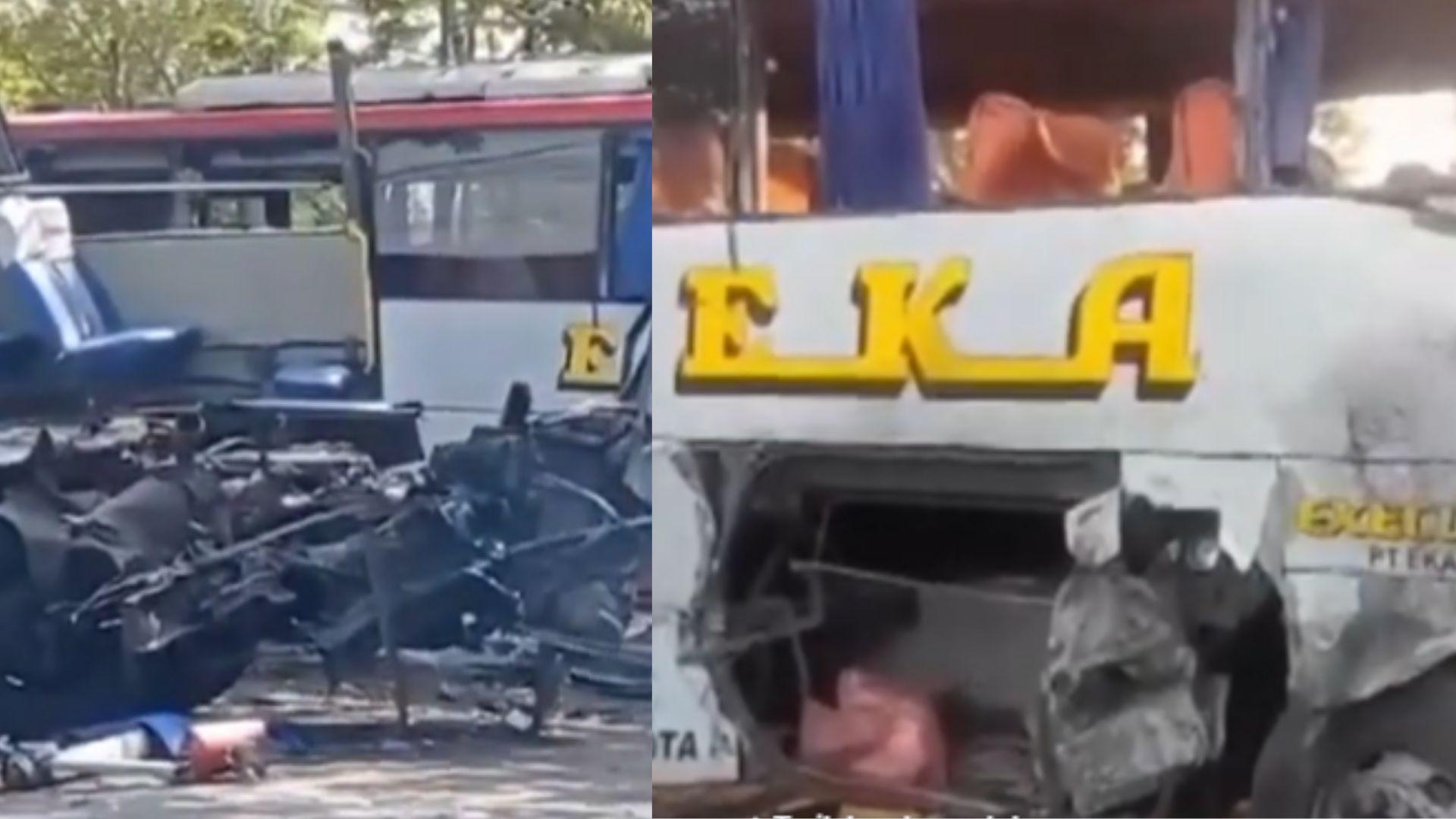 Kronologi Kecelakaan Dua Bus di Ngawi Diduga Berawal Dari Warga yang Lewat, 3 Orang Tewas