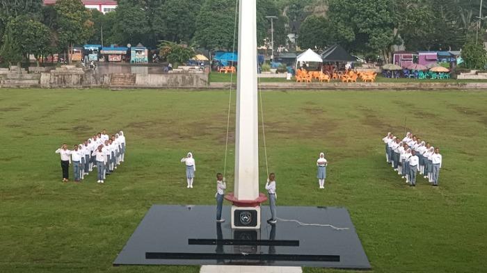 Daftar Sekolah Pasukan Pengibar Bendera HUT RI di Bengkulu Utara, 10 Hari 44 Siswa Digembleng