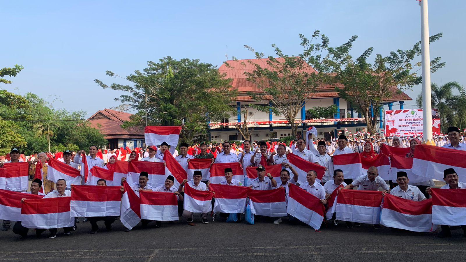 Pemkot Bengkulu Bakal Bagikan 10 Juta Bendera Merah Putih Jelang HUT ke-79 RI