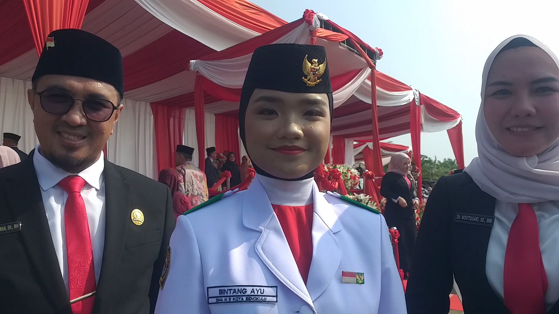 Sosok Bintang Ayu Kamila, Pembawa Baki Paskibra Kota Bengkulu yang Bercita-cita Jadi Perwira Polisi