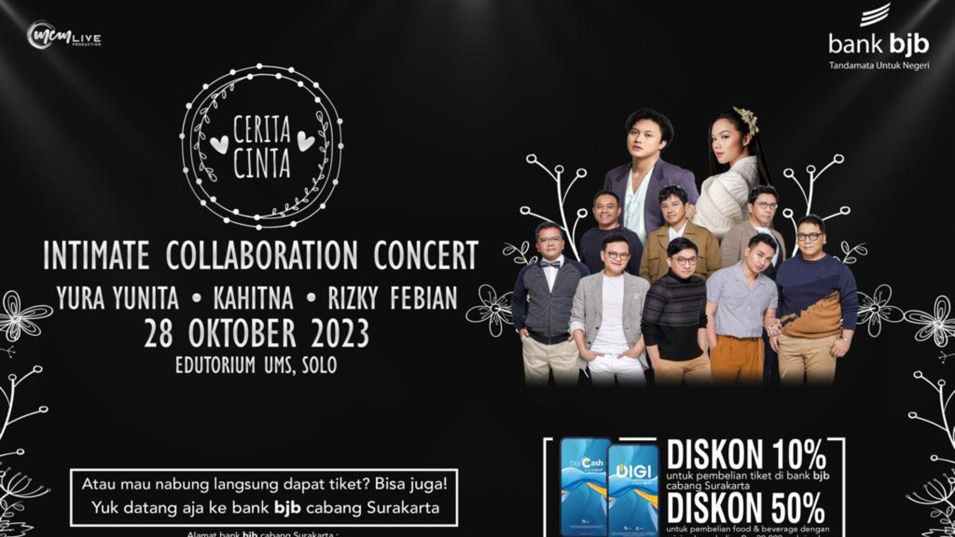 Dapatkan Tiket Konser Cerita Cinta Intimate Collaborate saat Nabung dan Buka DPLK di Bank Bjb