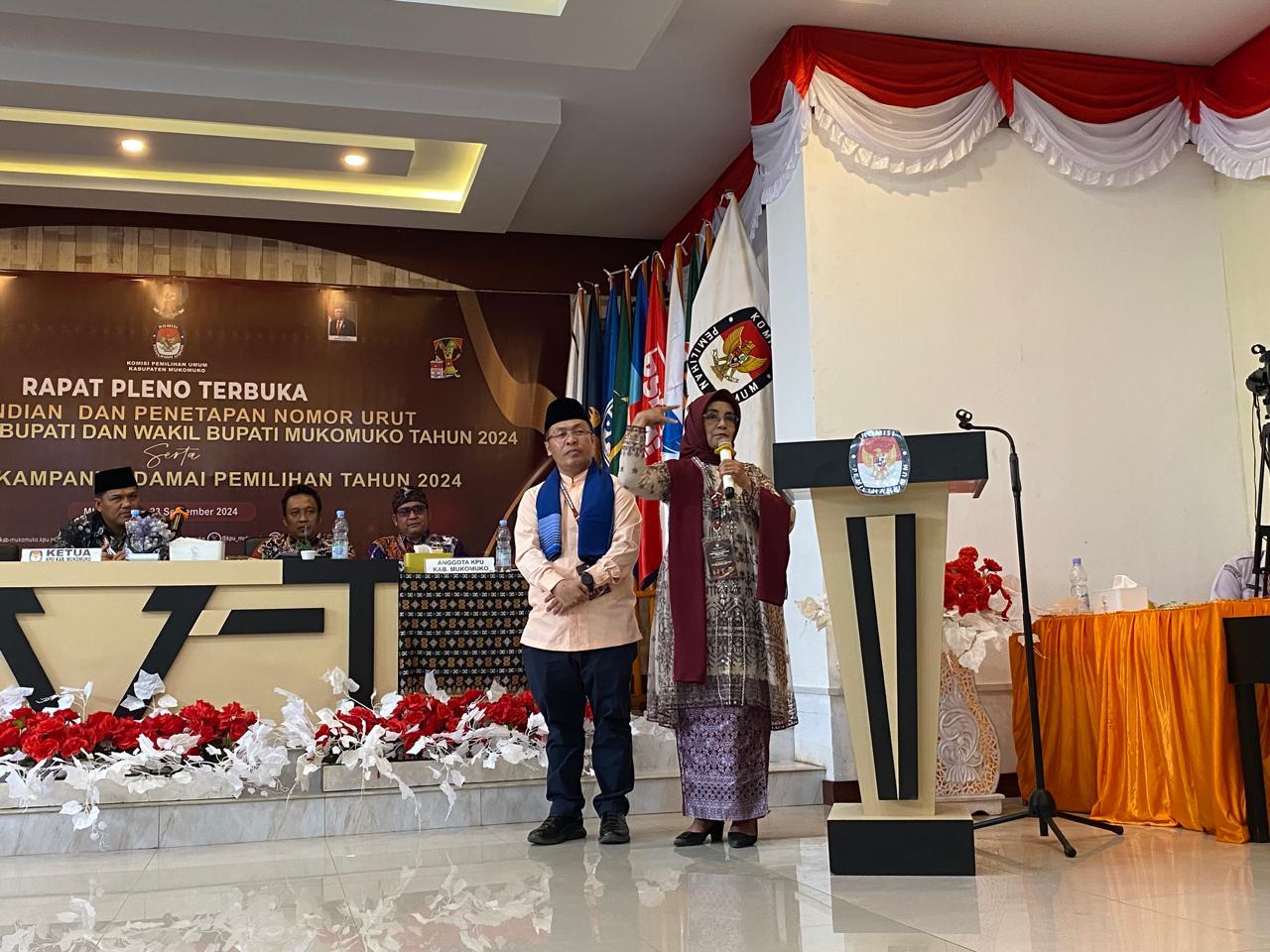 Alasan KPU Tak Ikutkan Paslon Sapuan-Wasri saat Debat Perdana Pilbup Mukomuko 2024