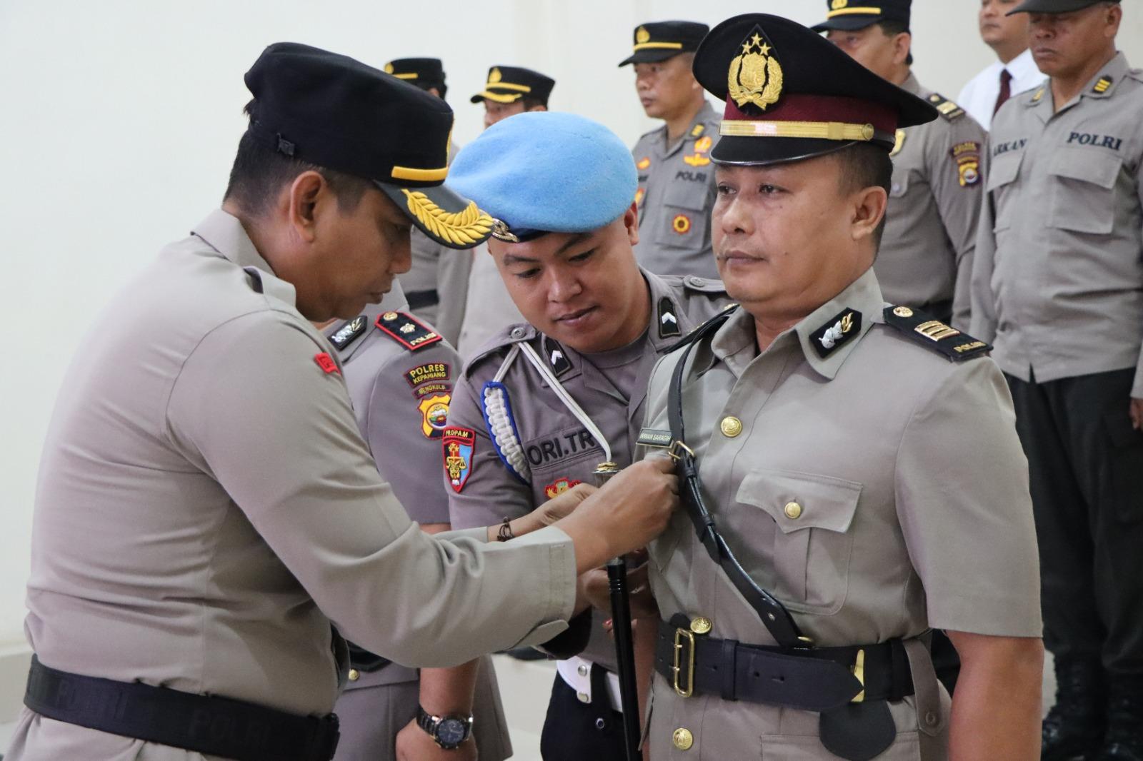 Sertijab Kasat Samapta Polres Kepahiang, Kapolres Pesankan Ini