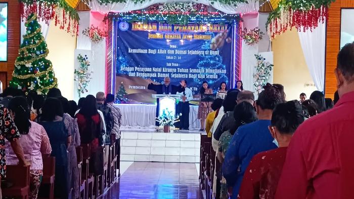 Khidmat Natal di Bengkulu Utara, Doakan Negara Aman Jelang Pemilu 2024