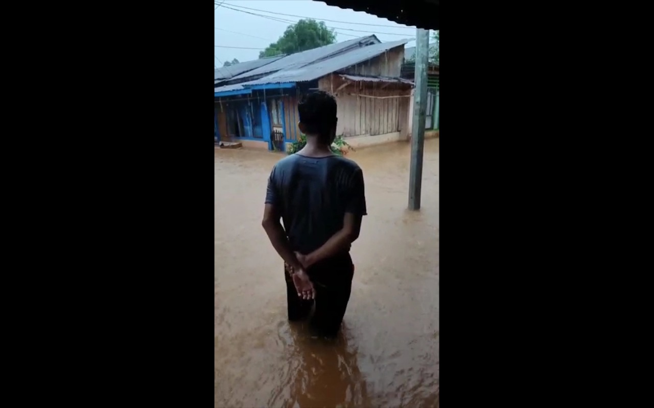 Akibat Hujan Deras Panjang di Bengkulu, Warga di Bengkulu Utara Terendam Banjir