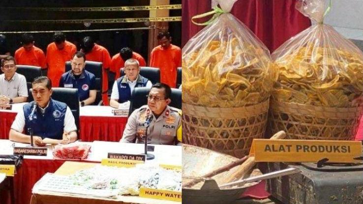 Sosok R, Dikira Pengangguran Ternyata Koki dan Distributor Keripik Pisang Narkoba dan Happy Water