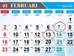 Kalender Februari 2025 : Penanggalan Jawa Weton 13 Februari, Lengkap dengan Weton Jumat Kliwon 2025