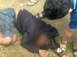 Nekad Beraksi Siang Hari, Pelaku Curanmor Babak Belur Dihajar Warga di Leuwisadeng Bogor