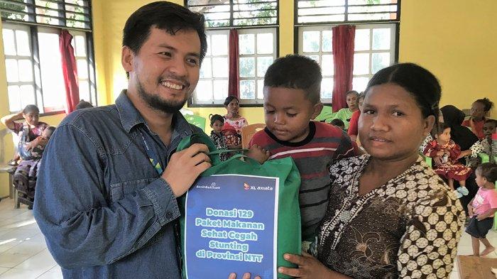 Dukung Program Cegah Stunting XL Axiata – Kanwil Kemenkumham NTT Salurkan Paket Makanan Sehat