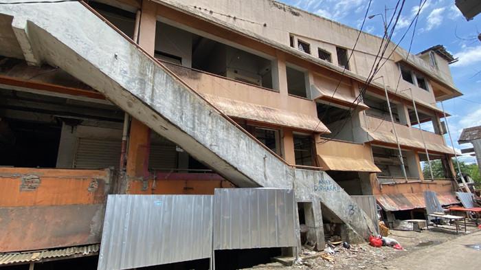 PEMBANGUNAN PASAR BOGOR - Kondisi Pasar Bogor beberapa waktu lalu yang sudah kosong dan akan segera dilakukan revitalisasi oleh PPJ Kota Bogor.