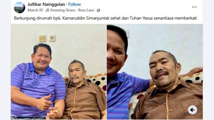 KAMARUDDIN SIMANJUNTAK SAKIT - Kondisi pengacara kondang Kamaruddin Simanjuntak kini tampak memprihatinkan.