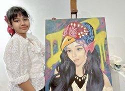 Mengenal Malika Abiya, Kartini Cilik Asal Bogor yang Jago Melukis, Karyanya Dipamerkan di Jakarta