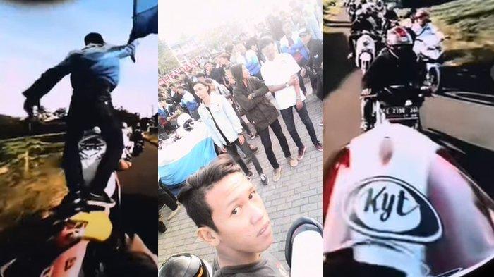 Video Penampakan Eky Bawa Motor Sebelum Kasus Vina Cirebon, Konvoi Sambil Berdiri Pegang Bendera XTC