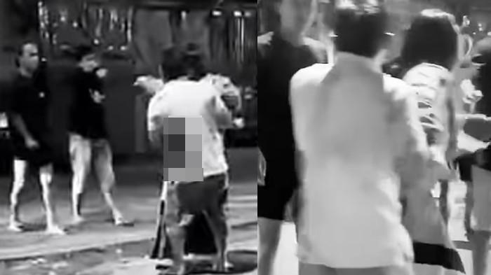 OKNUM TNI TUSUK SELINGKUHAN - Tangkapan layar video oknum TNI tusuk selingkuhan istri di Makassar.