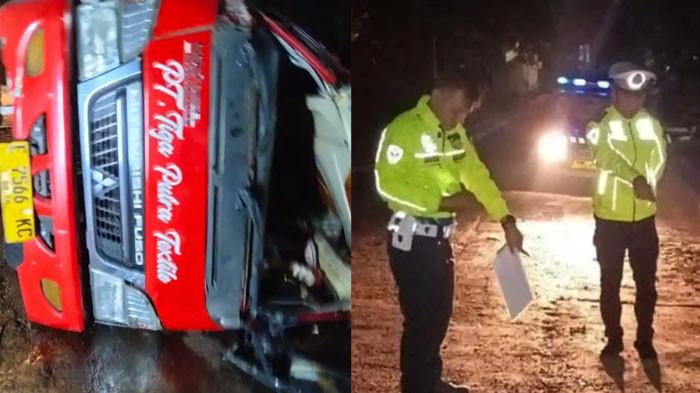 Detik-detik Mobil Elf Angkut Peziarah Terguling di Sumedang, Sopir Panik di Tikungan, 4 Orang Tewas