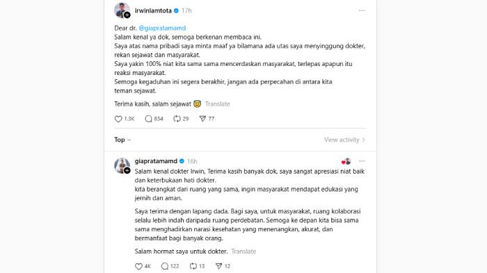 KASUS RAHIM COPOT - Sosok dr Irwin Lamtota kini tengah jadi perbincangan netizen usai cerita rahim copot viral di media sosial.