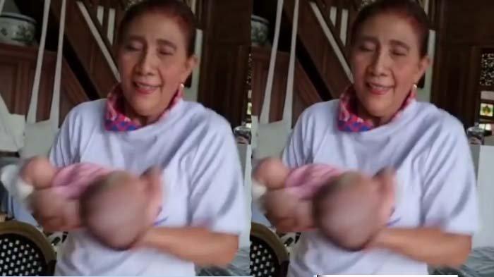 Heboh ! Aksi Susi Pudjiastuti Timang Bayi Dikomentari Rosiana Silalahi : Aduh Ngilu Lihatnya