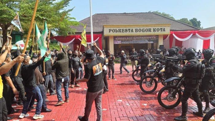 Polresta Bogor Kota Gelar Simulasi Sispamkota Jelang Pemilu 2024, Ini Tujuannya