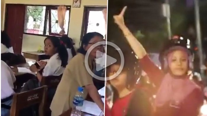2 Video Anak Sekolah Zaman Now Ini Viral, Konvoi Kotori Jalan dan Lakukan Ini ke Guru yang Sudah Tua