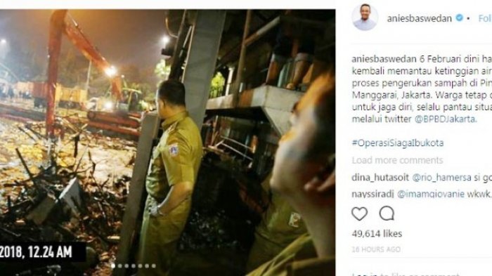7 Foto Anies Baswedan di Pintu Air Maggarai Malam Hari Dinilai Ada Kejanggal, Perhatikan Bagian Ini