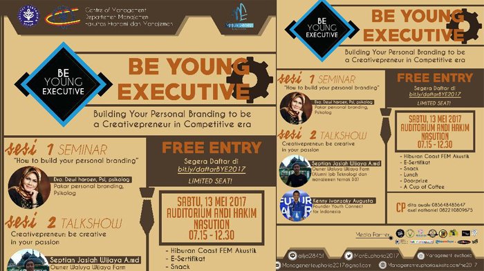 Yuk Ikutan Seminar Be Young Executive di Kampus IPB, Bisa Belajar Manajemen Gratis Loh