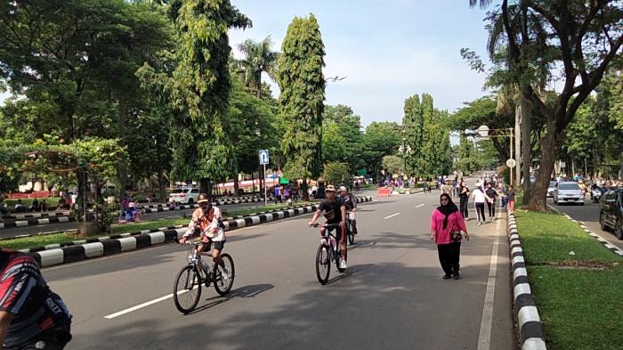Pekan Kedua CFD, Ribuan Warga Tumpah Ruah di Jalan Tegar Beriman Cibinong Bogor