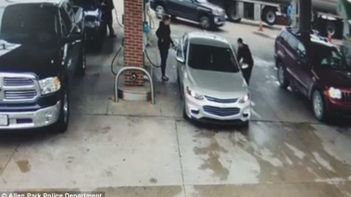 Niat Curi Mobil Wanita yang Sedang Isi Bensin, Aksi Lelaki Ini Digagalkan Sosok Bertubuh Besar