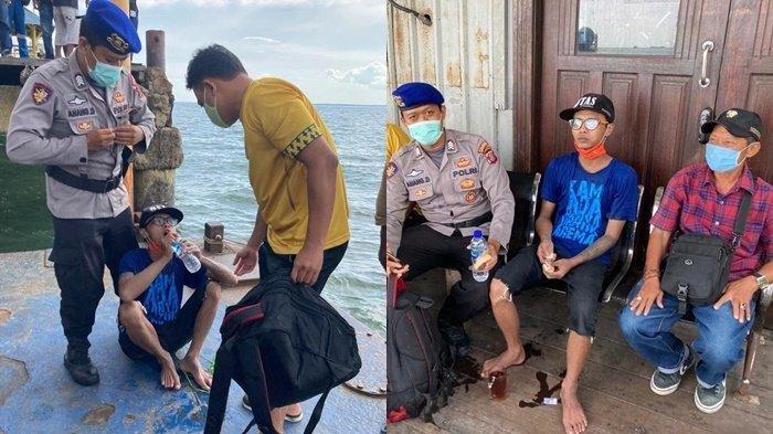 Pria Hendak ke Pulau Jawa dari Kalimantan Bermodalkan Galon, Coba Berenang Berujung Diselamatkan