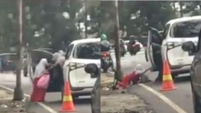 Videonya Tuai Kecaman, Ternyata Ini Alasan Sang Ibu Dorong Putrinya dari Mobil Hingga Tersungkur