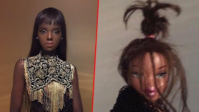 Foto Wanita Kenakan Gaun Hitam Ini Buat Netter Bertanya-tanya, Asli atau Boneka?