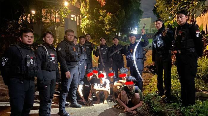 Diduga Mau Tawuran, 6 Pemuda di BNR Kota Bogor Ditangkap Polisi, Golok dan Celurit Jadi Bukti