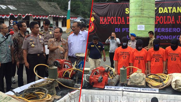 Nambang Emas di Kawasan PT Antam, Empat Gurandil Diamankan Polisi