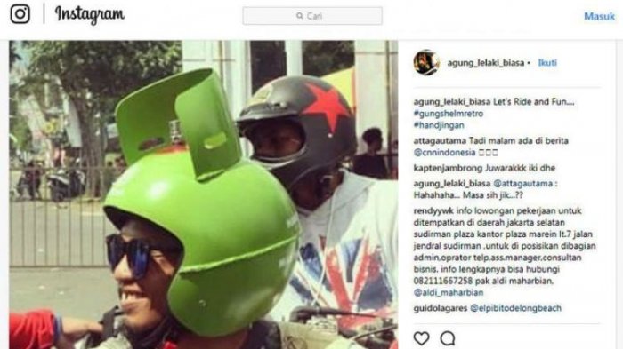 Helm Model Tabung Gas Melon Ramai Dikalangan Bikers, Begini Aturan Helm SNI Yang Benar