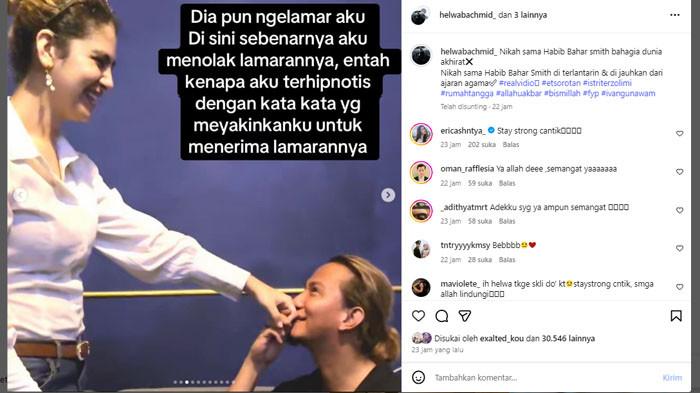 HELWA ISTRI HABIB BAHAR: Inilah sosok Helwa Bachmid, wanita yang lagi viral karena mengaku setahun dinikahi Habib Bahar tapi dilentarkan. Kisahnya menuai simpati netizen.