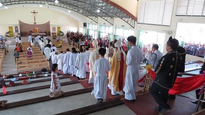 Band di Gereja Ini Bawakan Lagu Hari Raya Idul Fitri Usai Misa Pagi, Videonya Viral