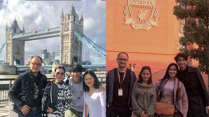 Iis Dahlia saat antarkan sang putri Salsha kuliah sembari jalan-jalan di London