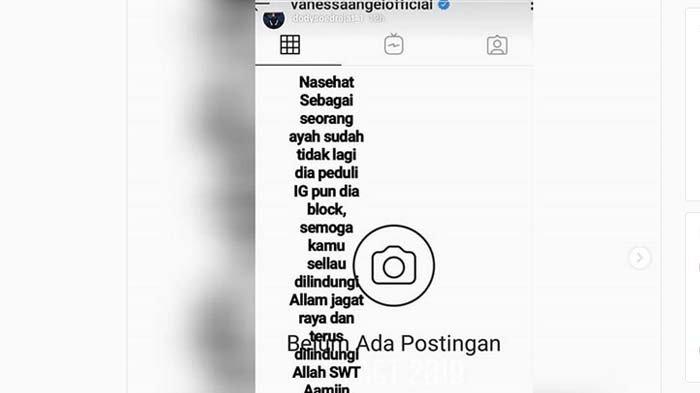 kekesalan Doddy Sudrajat kepada putrinya, Vanessa Angel.