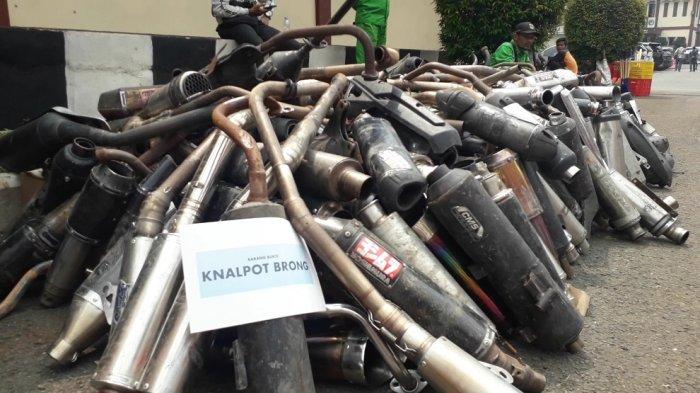 Pengendara Motor Jangan Ngaco-ngaco, Knalpot Brong Kini Tak Bisa Lolos, Polres Bogor Rutin Razia