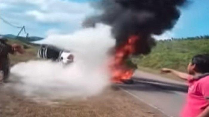 Mobil Pengangkut Surat Suara Pemilu 2019 untuk WNI di Malaysia Terbakar, Ribuan Surat Suara Hangus