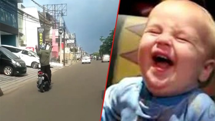 Aksi Pengemudi Sepeda Motor Ini Kocak Tapi Miris , Nomor 4 Bikin Ngakak !