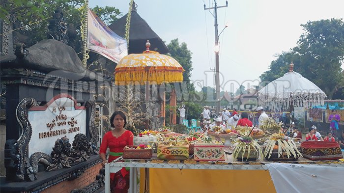 Jelang Nyepi 2018, Warga Cibuluh Jalani Ritual Tawur Agung di Pura Bhuminatha Sakti Bogor