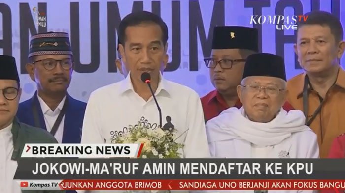 Penyebab Elektabilitas Jokowi-Maruf Amin Turun Menurut Survei Litbang Kompas