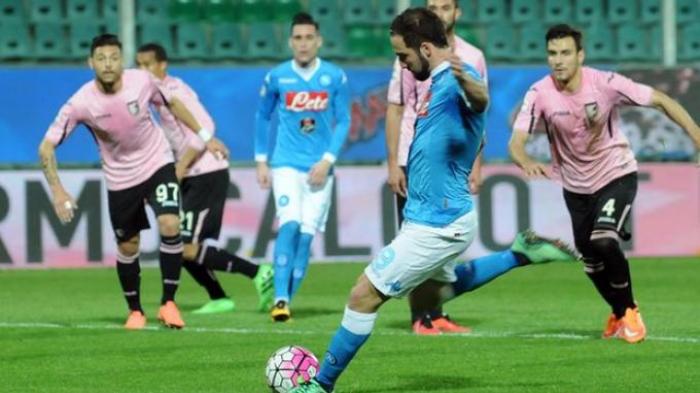 Napoli Menang Tipis atas Palermo, Gonzalo Higuain Jadi Penentu