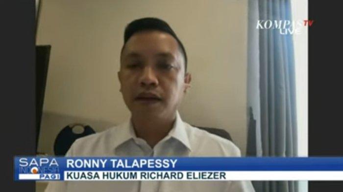 Jelang Vonis, Richard Eliezer Banjir Dukungan, Ronny Talapessy Terharu: Muncul Simpati Masyarakat