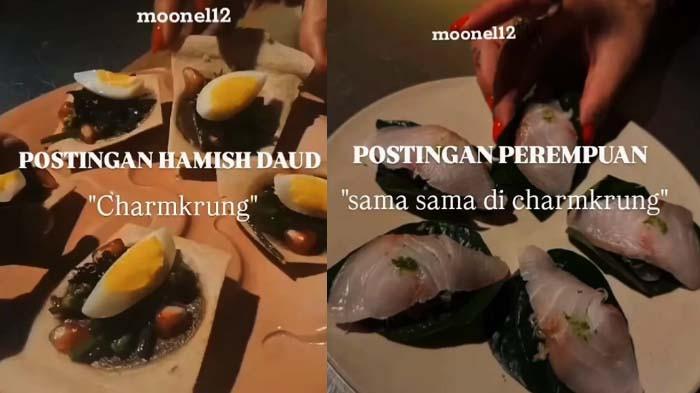 ISU PERSELINGKUHAN HAMISH DAUD: Tangkapan layar momen kebersamaan Hamish Daud diduga bersama Sabrina Alatas